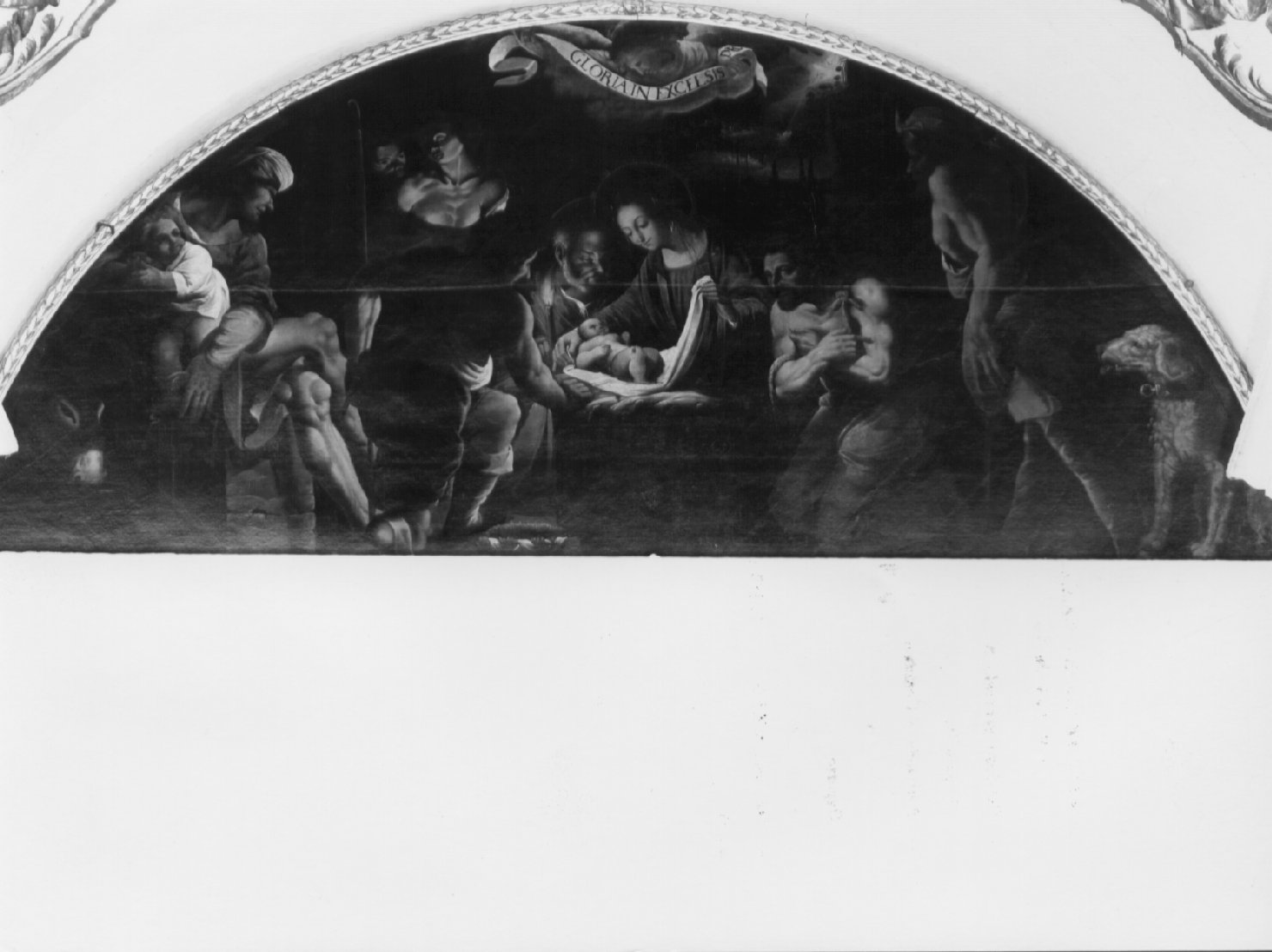 natività di Gesù (dipinto, elemento d'insieme) - ambito umbro (inizio sec. XVII)