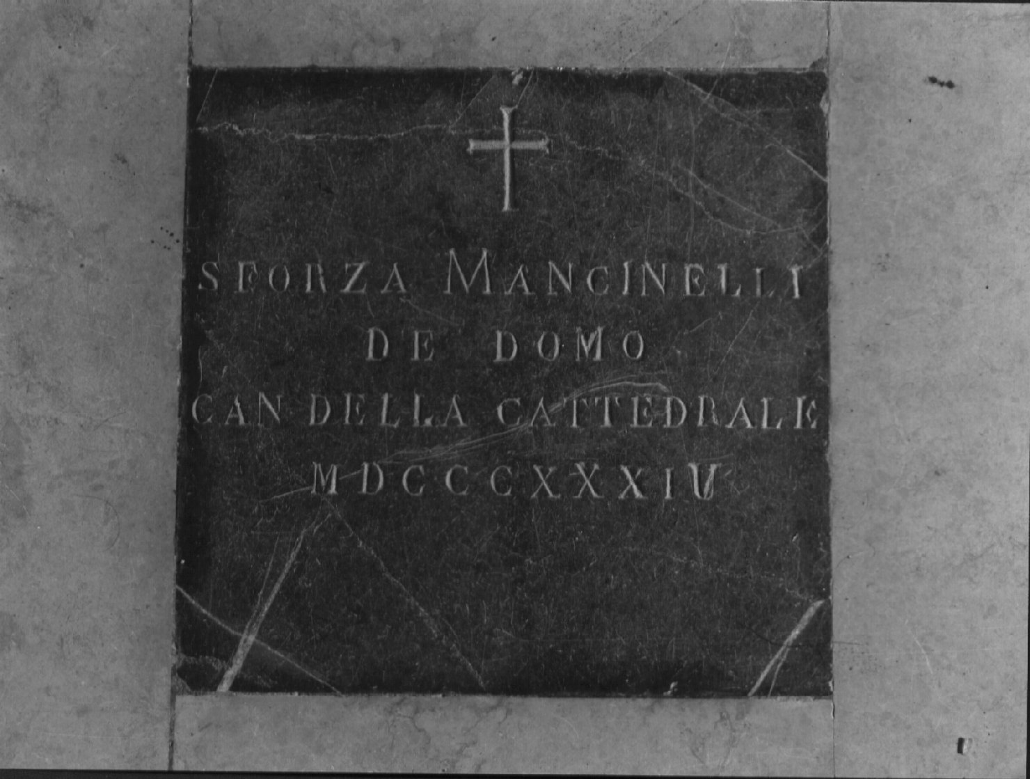 lapide commemorativa, opera isolata - bottega umbra (sec. XIX)