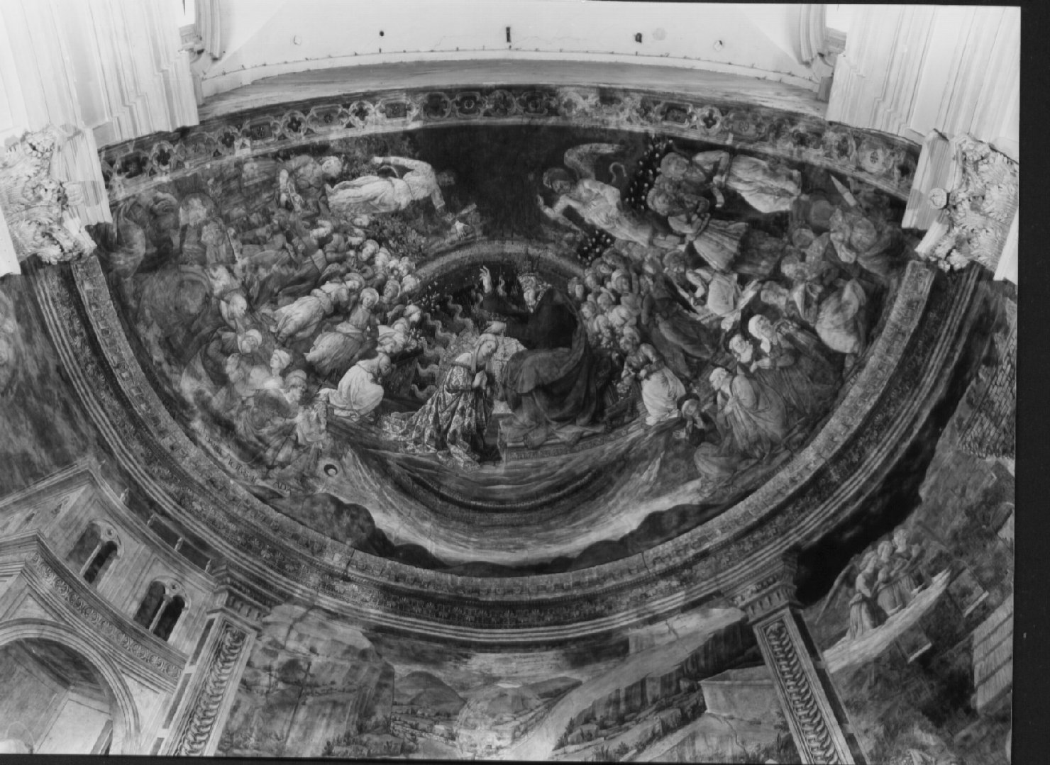 incoronazione di Maria Vergine (dipinto, ciclo) di Lippi Filippo (attribuito) (terzo quarto sec. XV)