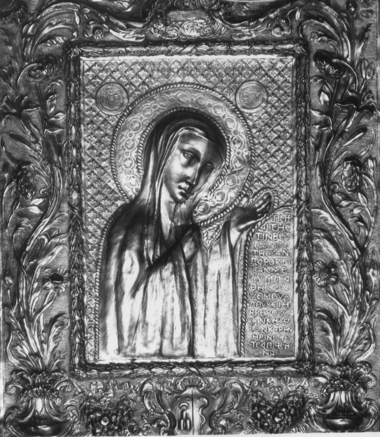 Santissima Icone, Madonna Haghiosoritissa (dipinto, opera isolata) - ambito bizantino-orientale (fine/inizio secc. XI/ XII)