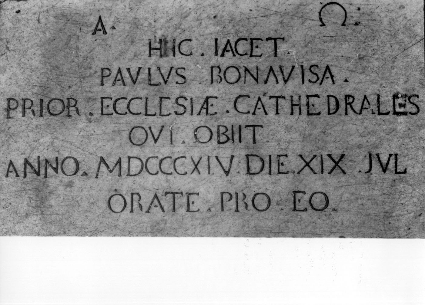 lapide commemorativa, opera isolata - bottega Italia centrale (sec. XIX)