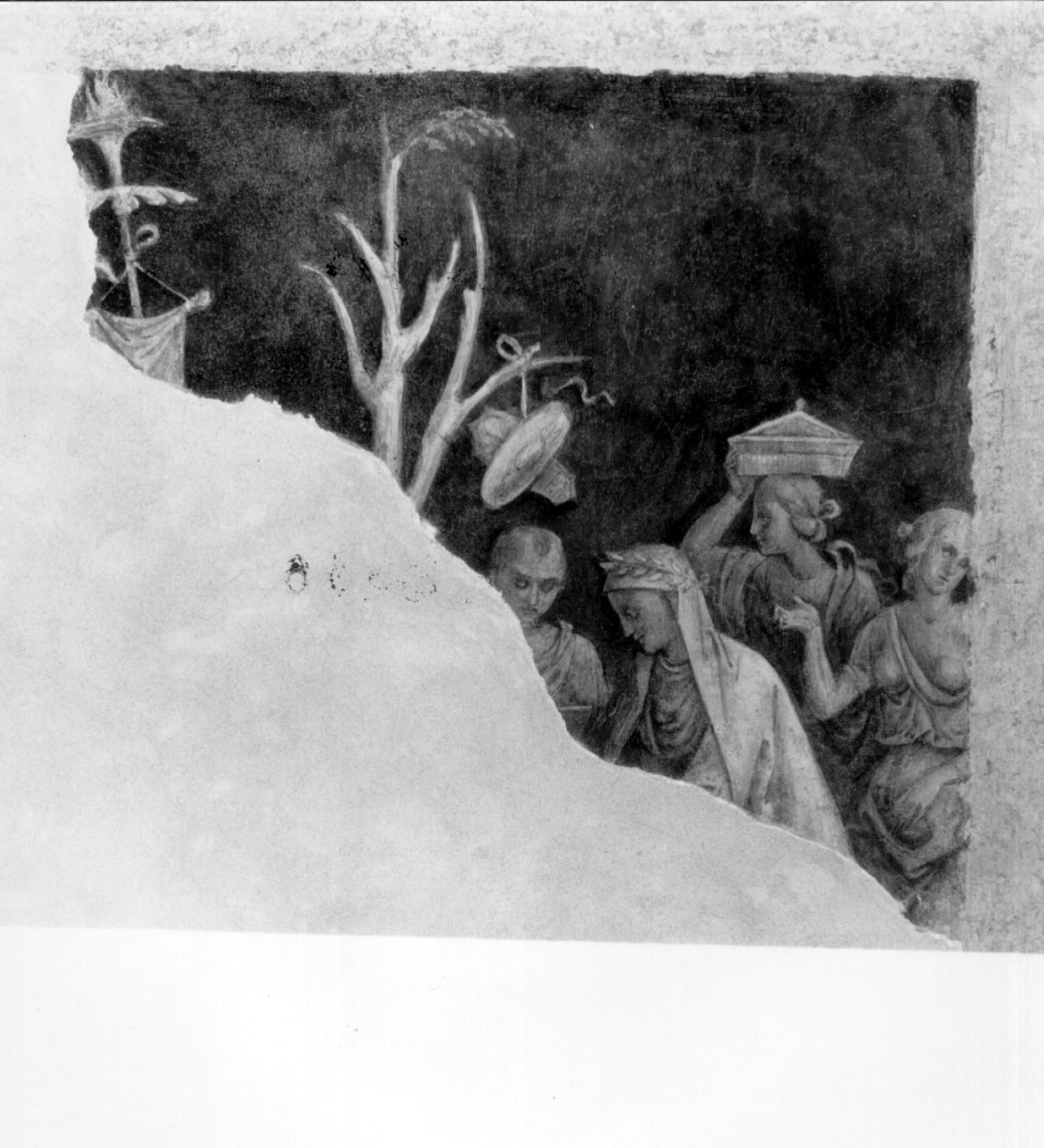 scena di trionfo (dipinto, complesso decorativo) di Bernardino di Betto detto Pinturicchio (attribuito) (sec. XV)