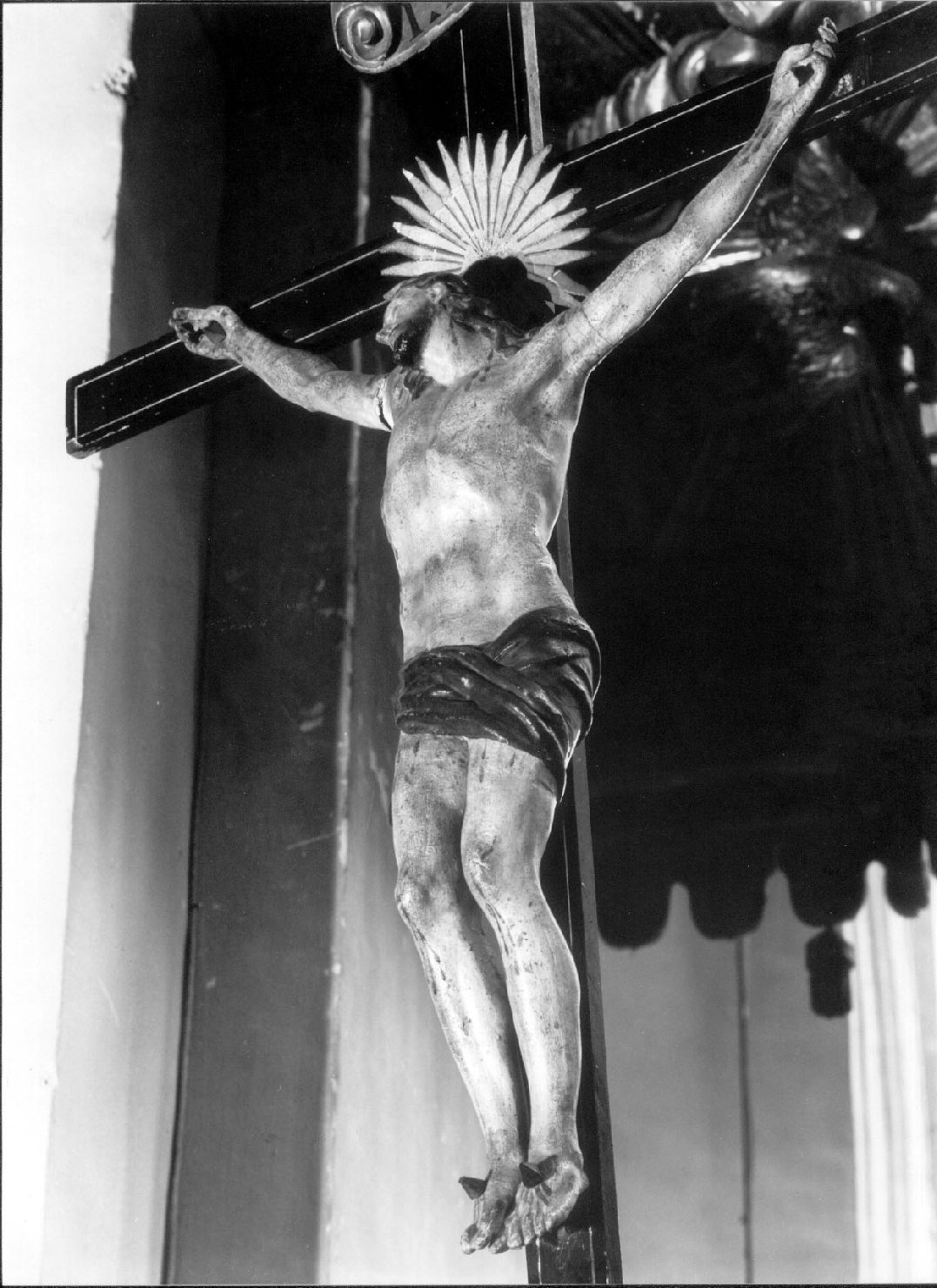 Cristo crocifisso (crocifisso, opera isolata) - bottega Italia centrale (seconda metà sec. XIX)