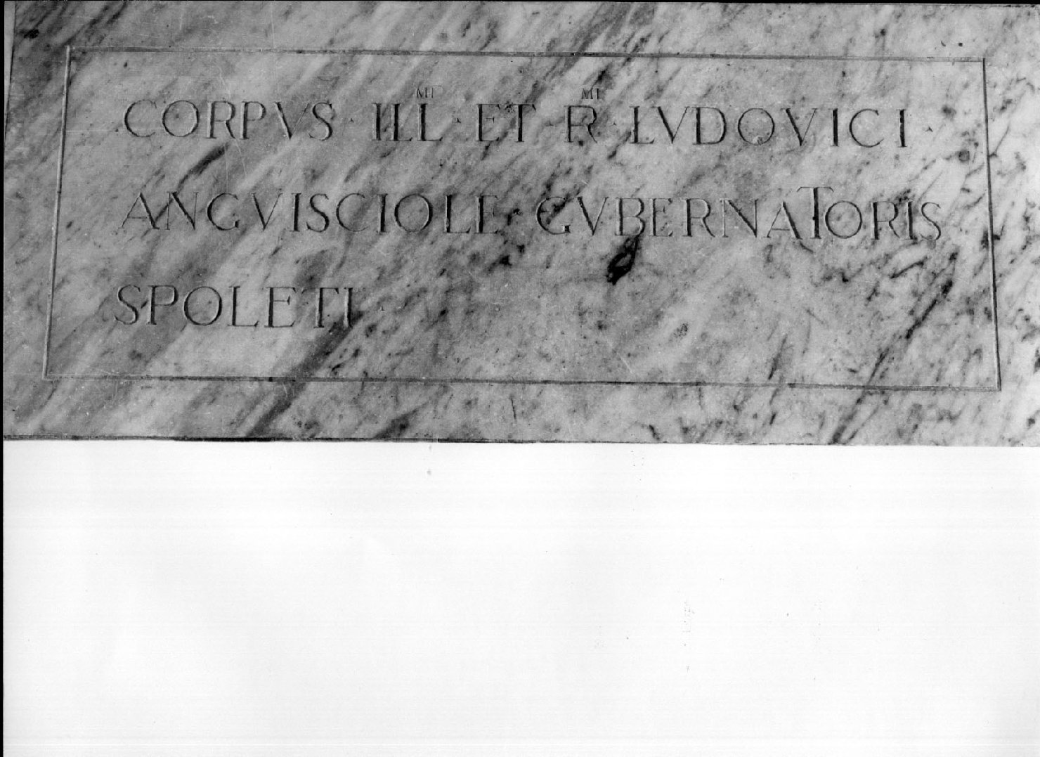 lapide commemorativa, opera isolata - bottega umbra (sec. XIX)