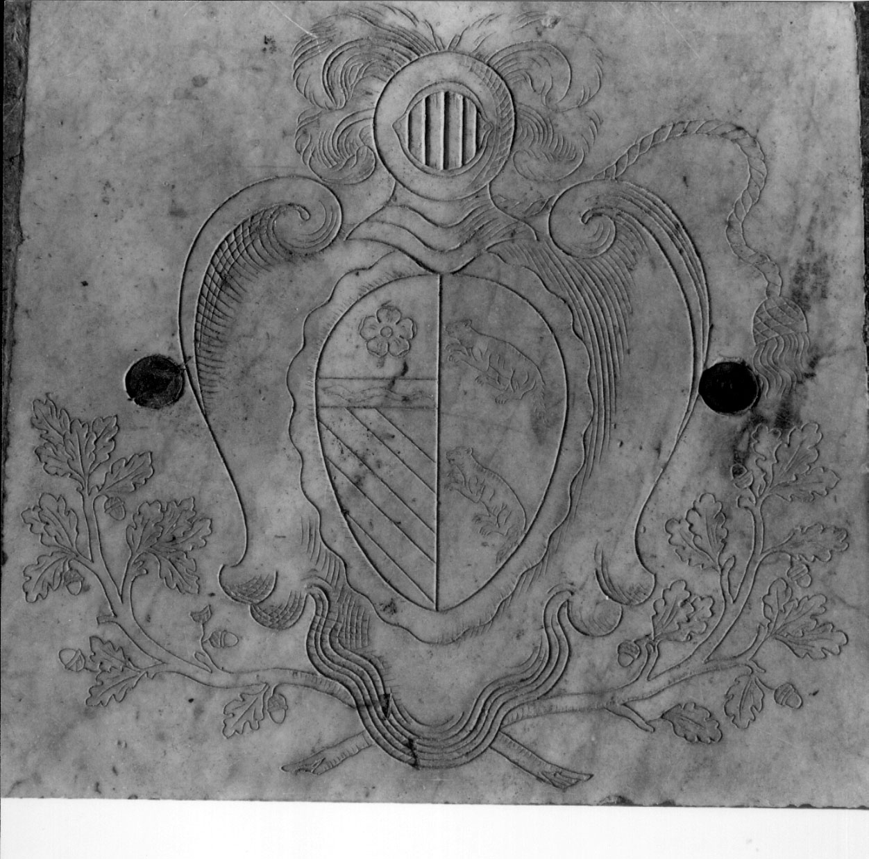 lapide commemorativa, opera isolata - bottega umbra (sec. XVIII)