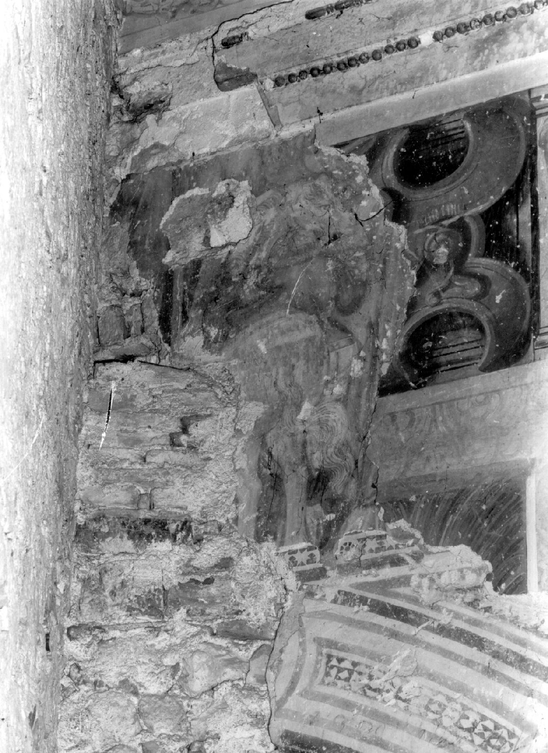 cavallo (dipinto, frammento) - ambito Italia centro-meridionale (fine sec. XIV)