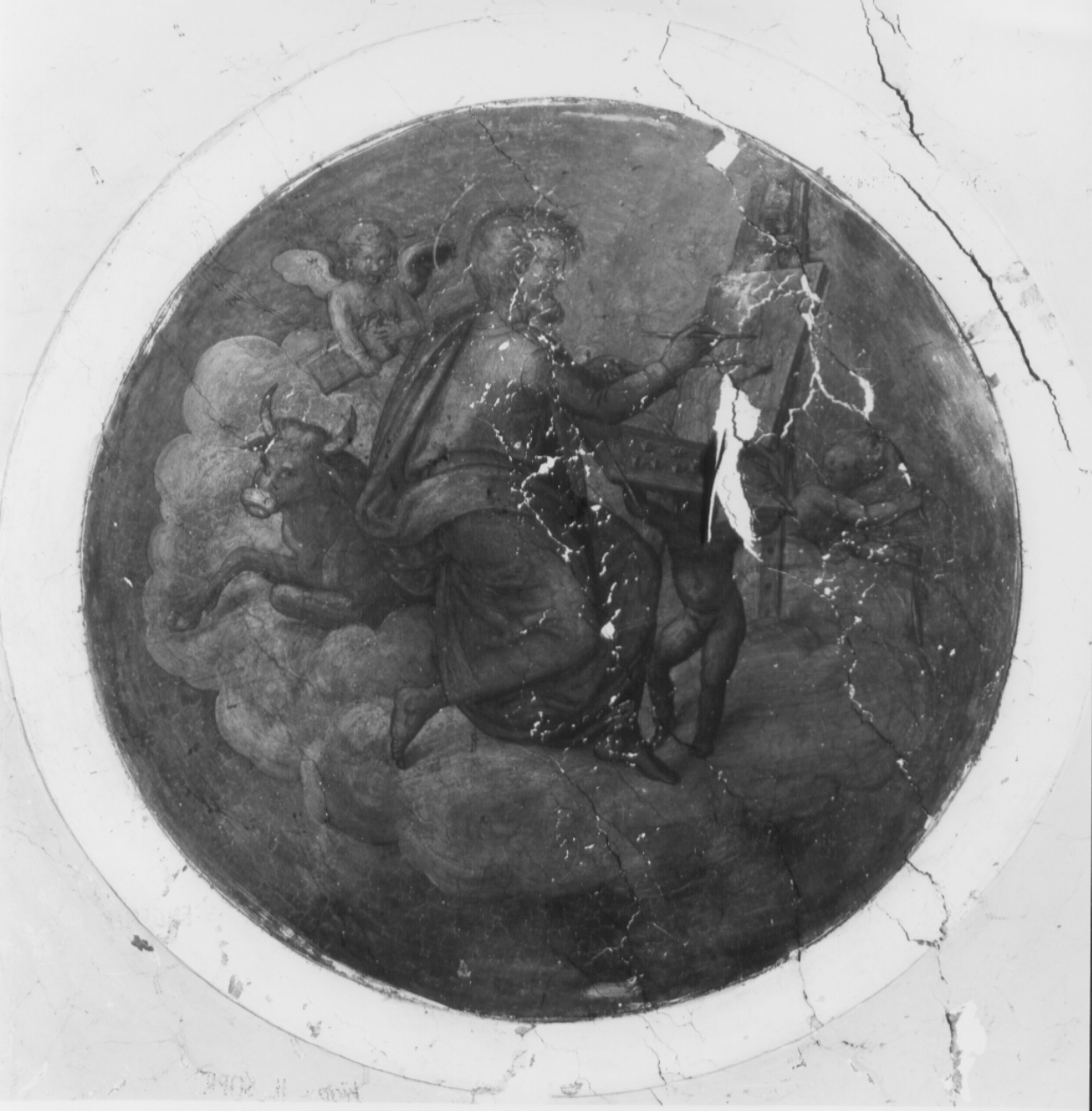 San Luca (dipinto, ciclo) di Nardini Francesco detto Santagnolo (attribuito) (metà sec. XVI)