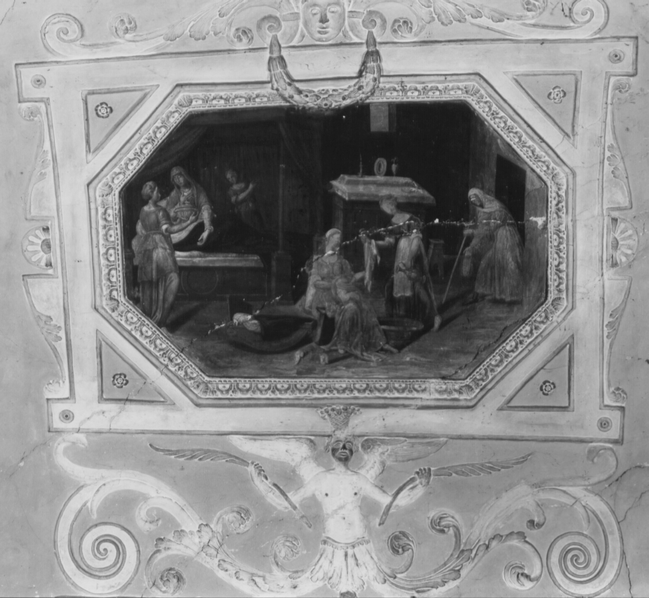 motivi decorativi (decorazione plastica, elemento d'insieme) di Nardini Francesco detto Santagnolo (attribuito) (metà sec. XVI)