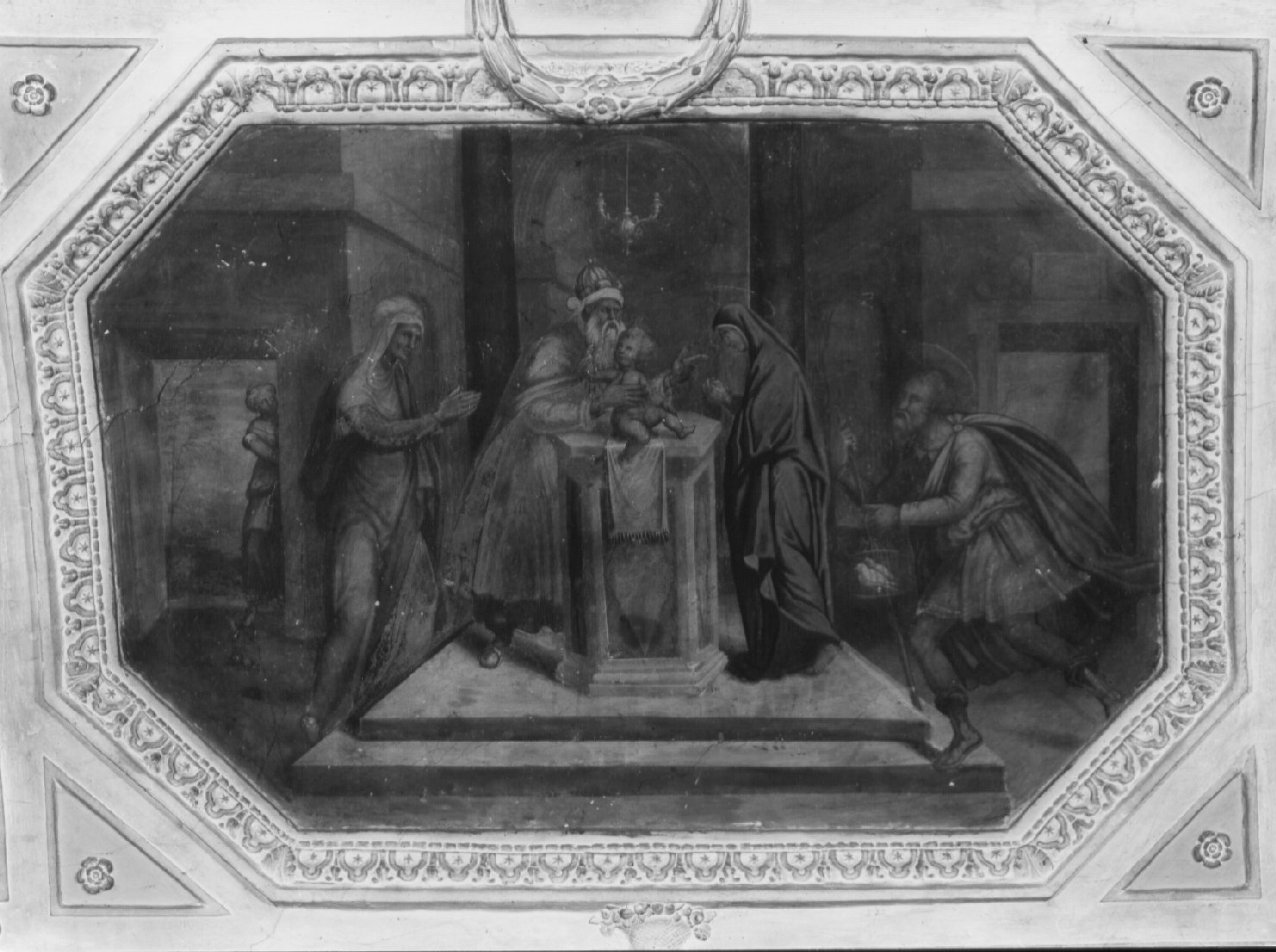 circoncisione di Gesù Bambino (dipinto, ciclo) di Nardini Francesco detto Santagnolo (attribuito) (metà sec. XVI)