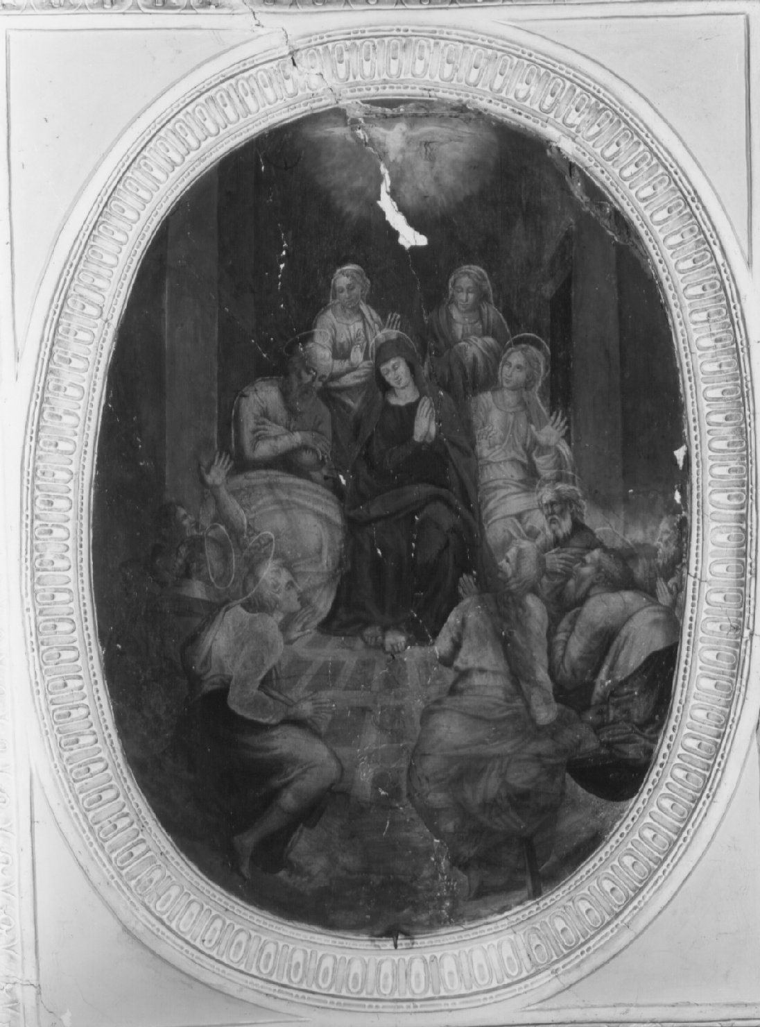Pentecoste (dipinto, ciclo) di Nardini Francesco detto Santagnolo (attribuito) (metà sec. XVI)