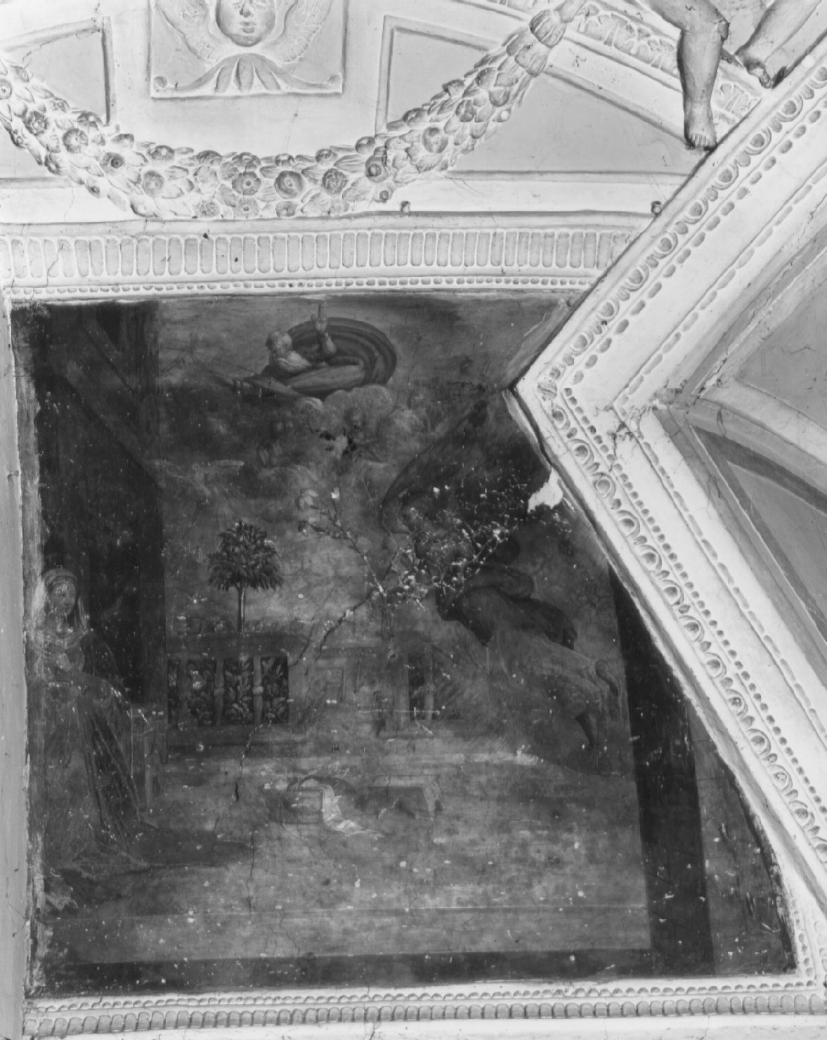 Annunciazione (dipinto, ciclo) di Nardini Francesco detto Santagnolo (attribuito) (metà sec. XVI)