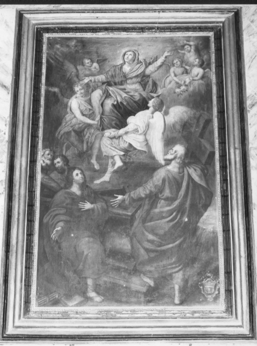 apparizione dell'Assunta (dipinto, opera isolata) di Angeli Vincenzo (sec. XVIII)