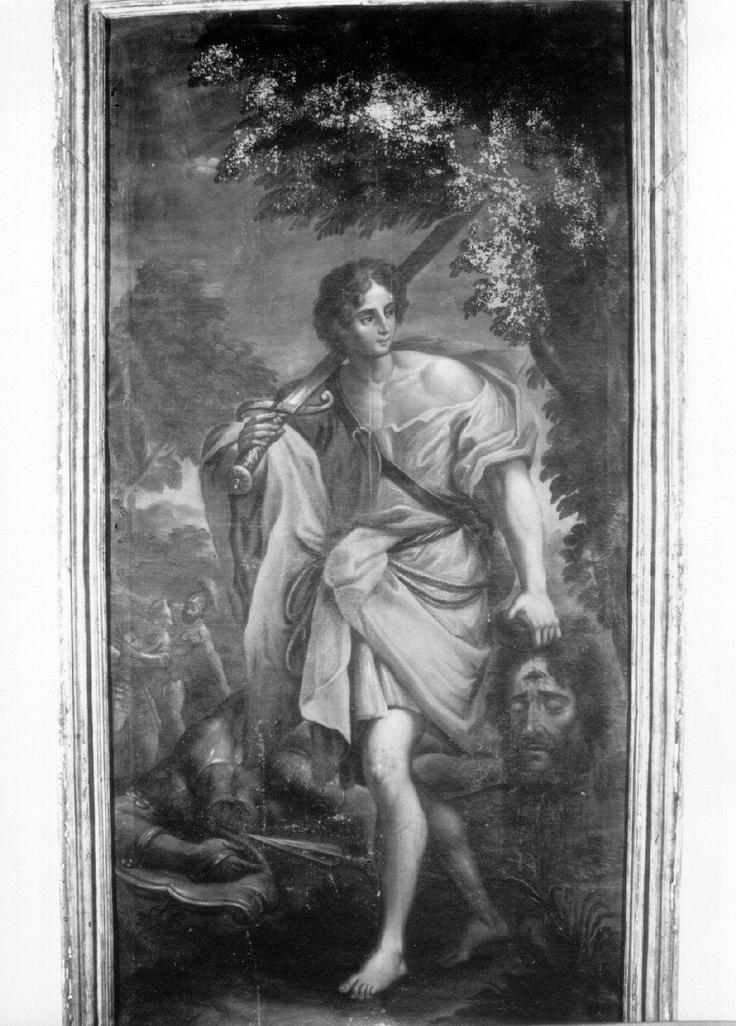 David e Golia (dipinto, opera isolata) - ambito umbro-laziale (fine/inizio secc. XVII/ XVIII)