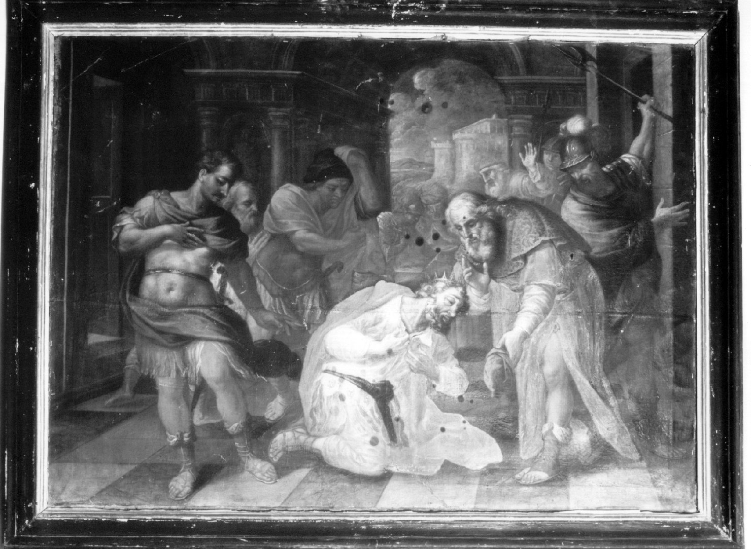 scena di conversione (dipinto, pendant) - ambito umbro-laziale (inizio sec. XVII)