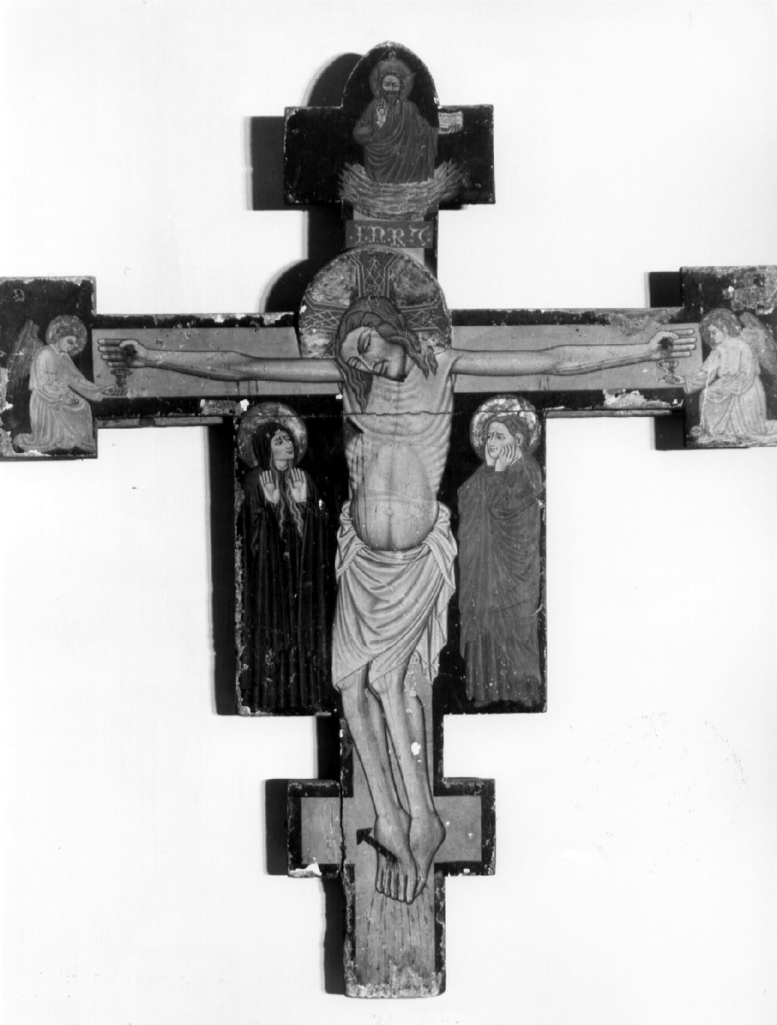 Cristo crocifisso (croce dipinta, opera isolata) - ambito umbro-marchigiano (prima metà sec. XV)
