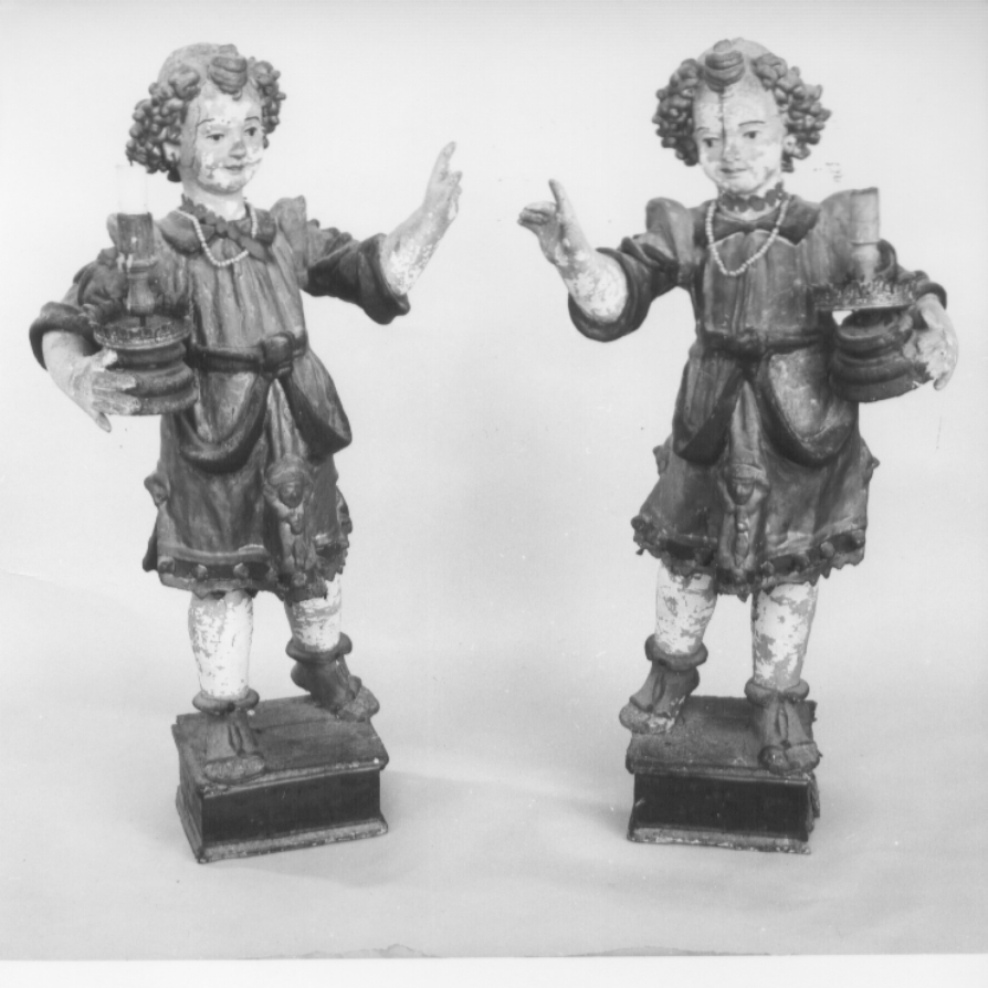 angeli (candelabro - a statua, coppia) - bottega umbra (fine sec. XVI)
