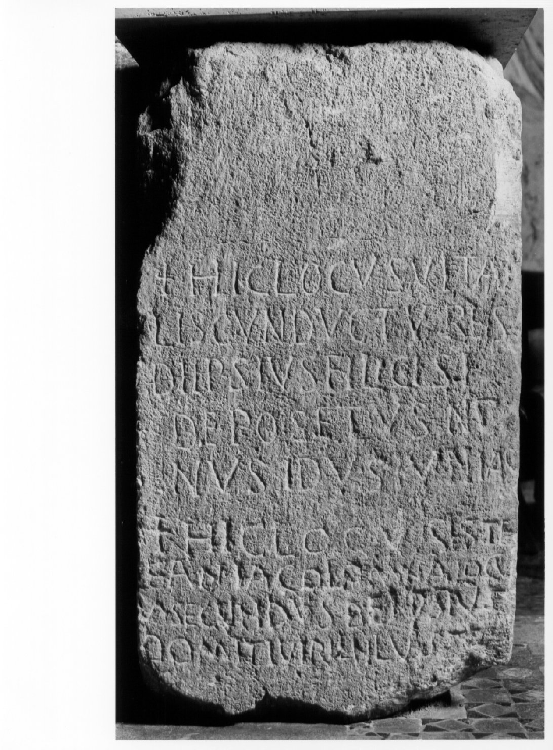 cippo - bottega umbra (sec. VI)