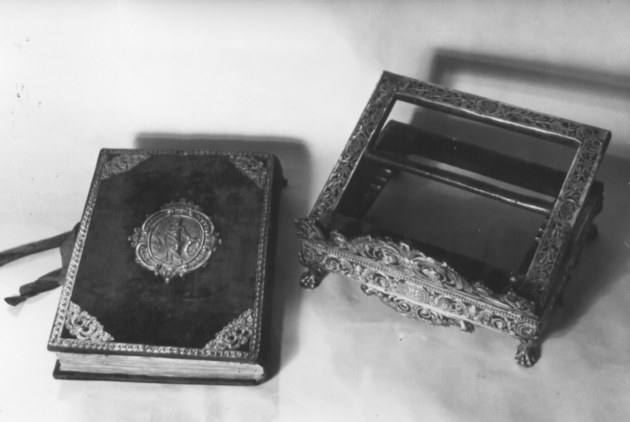 leggio d'altare, elemento d'insieme - bottega Italia centrale (sec. XIX)