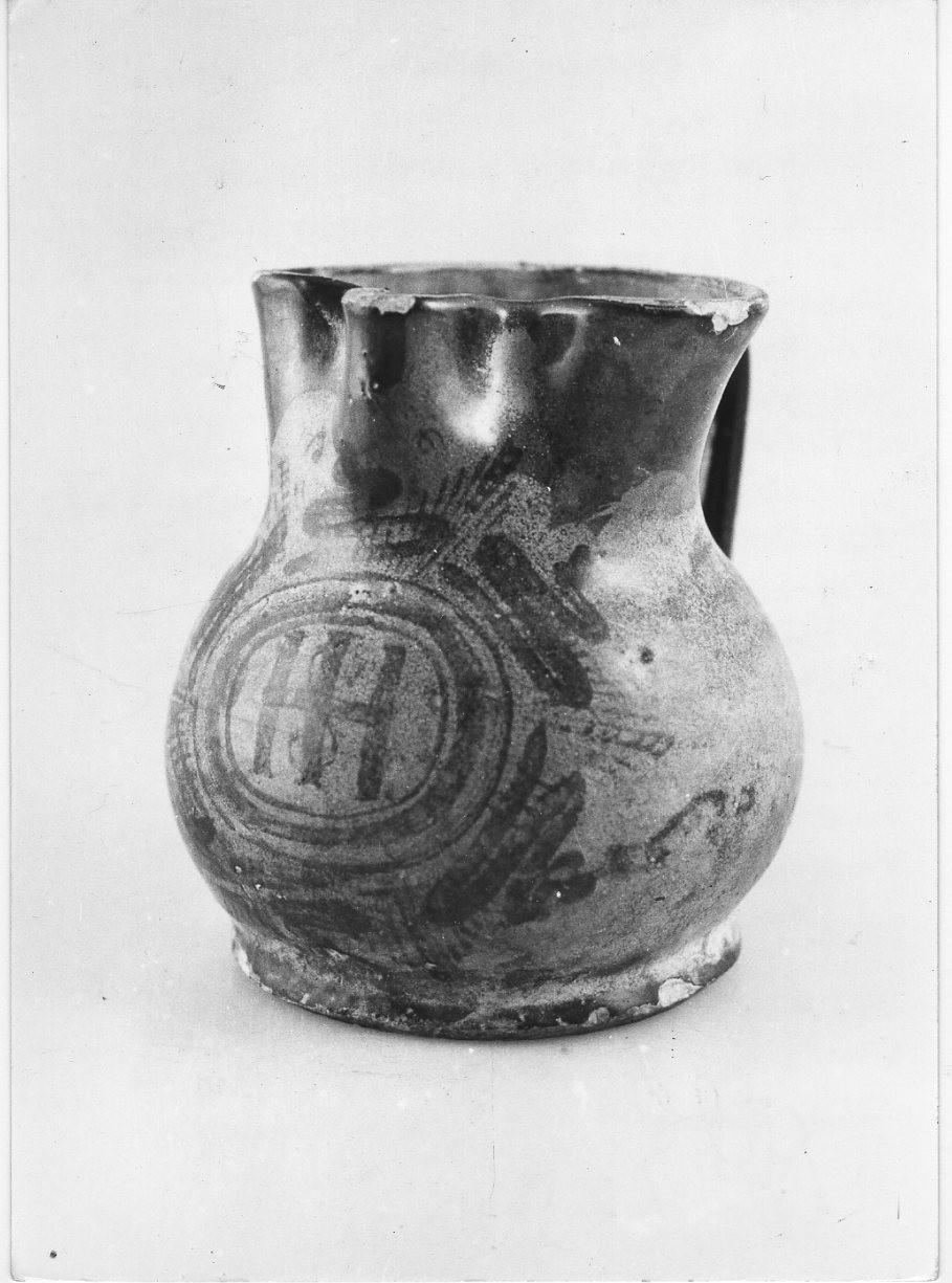 boccale, opera isolata - bottega faentina (secc. XV/ XVII)