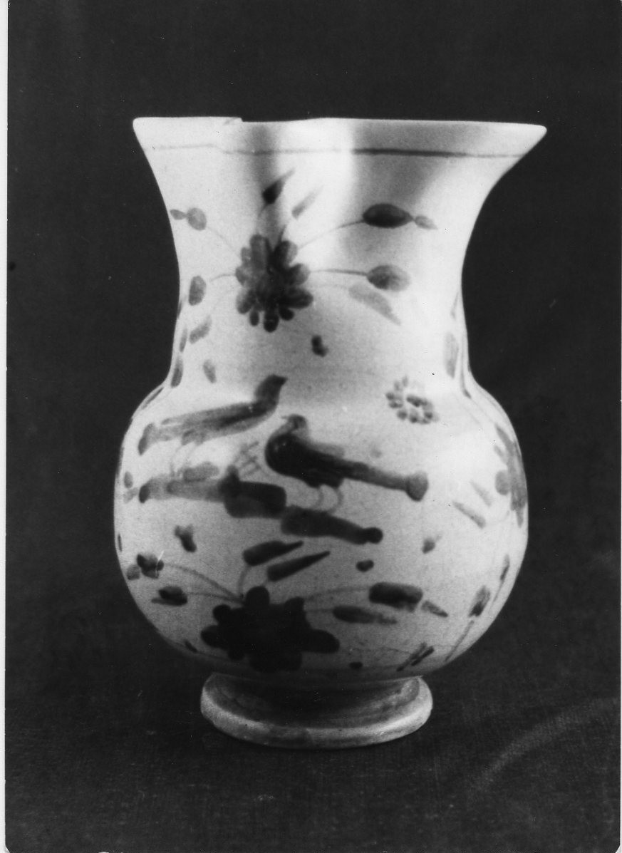 brocca, opera isolata - bottega derutese (secc. XVII/ XVIII)