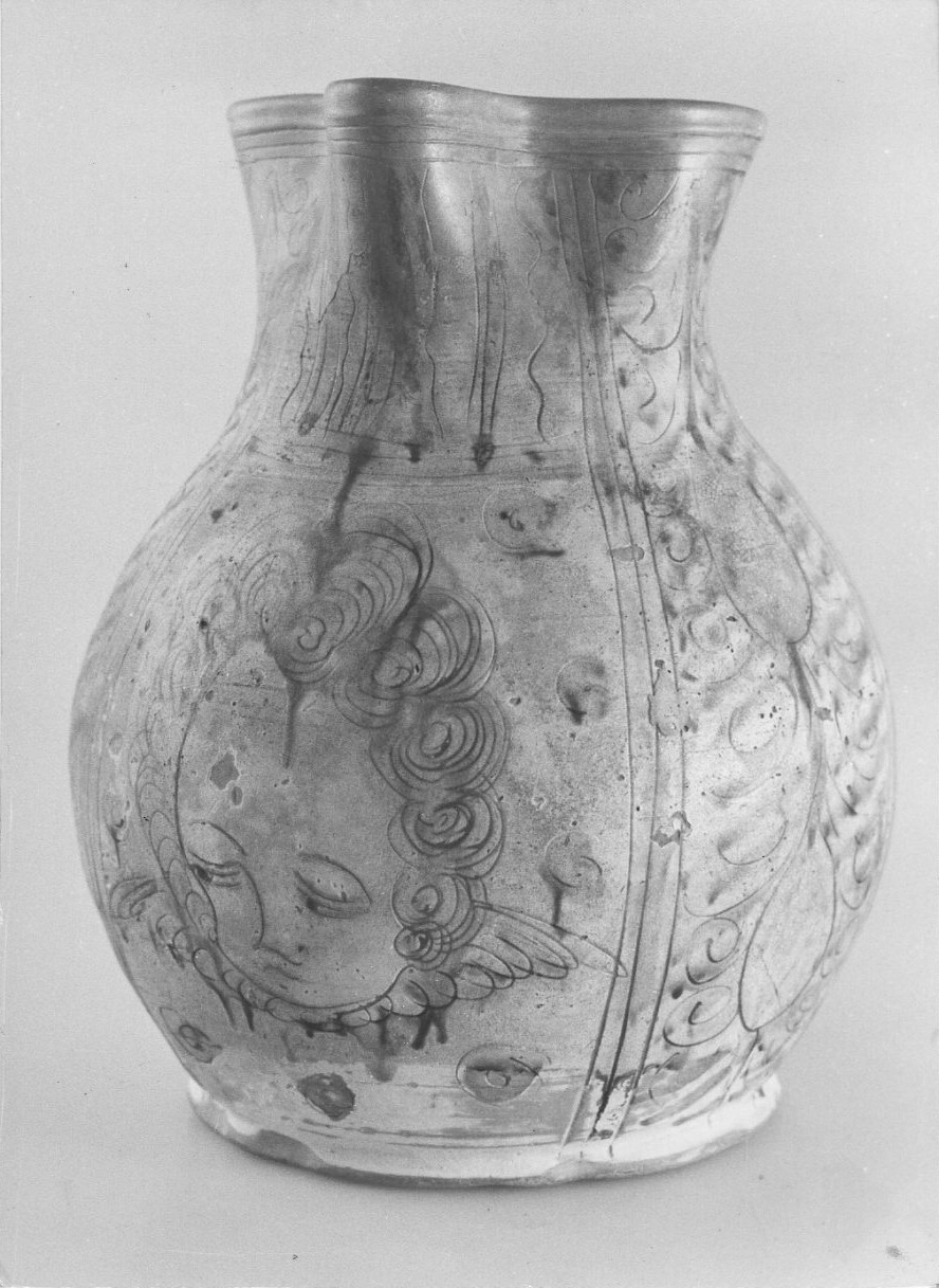 boccale, opera isolata - bottega emiliana (secc. XVI/ XVII)