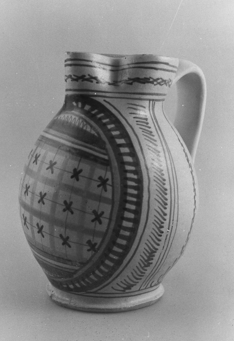 boccale, opera isolata - bottega faentina (secc. XV/ XVI)