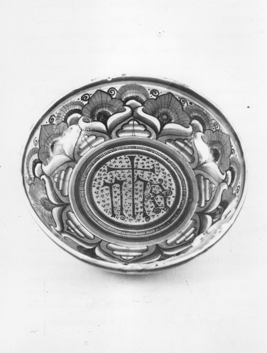 coppetta, opera isolata - bottega faentina (sec. XVI)