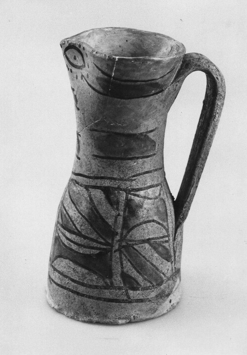 boccale, opera isolata - bottega Italia centrale (secc. XIV/ XV)