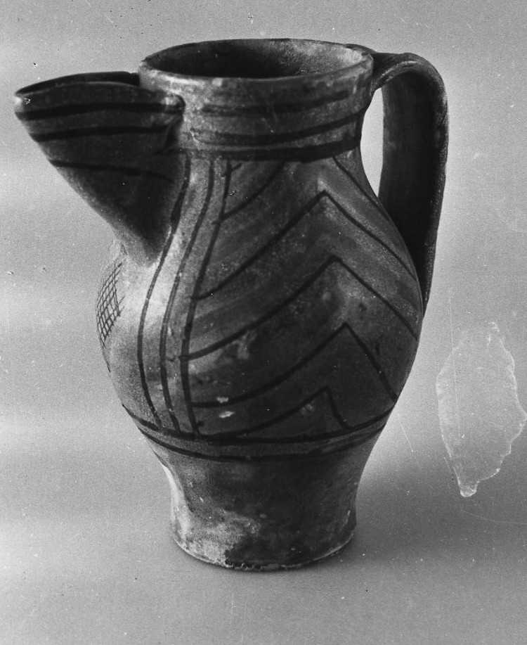 boccale, opera isolata - bottega Italia centrale (sec. XIV)