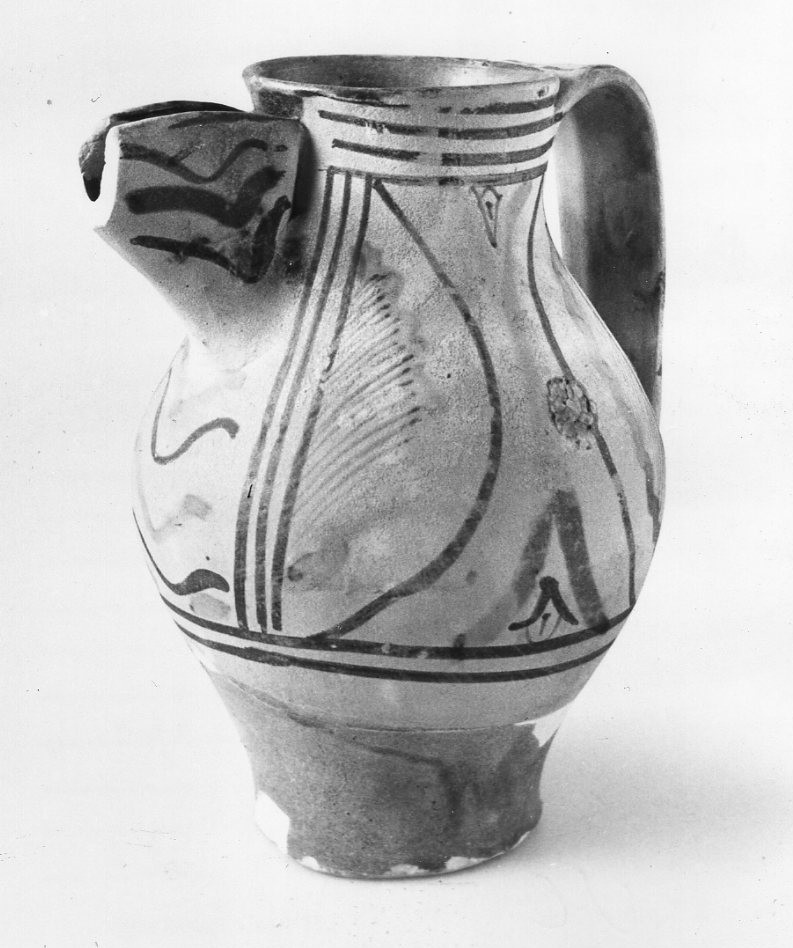 boccale, opera isolata - bottega Italia centrale (secc. XIV/ XV)