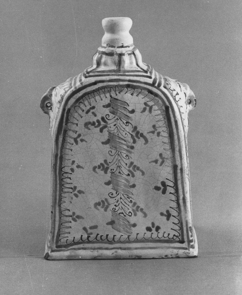 bottiglia, opera isolata - bottega di Castelli (secc. XVI/ XVII)