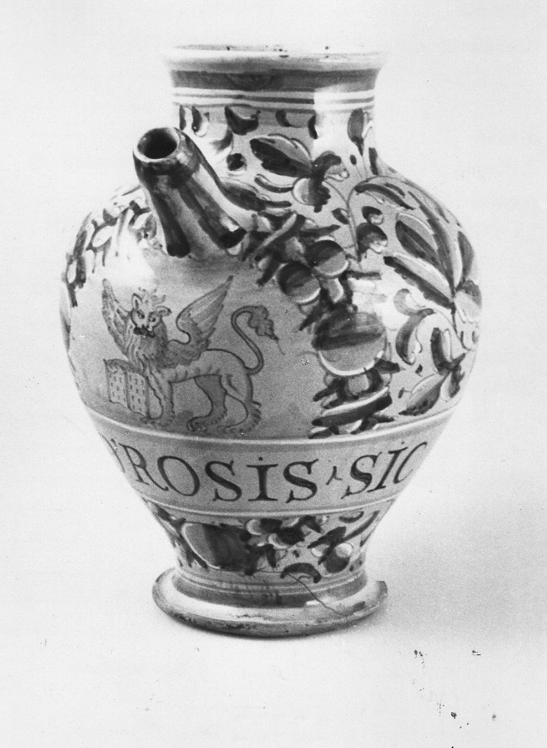 boccale, opera isolata - bottega italiana (secc. XVI/ XVII)