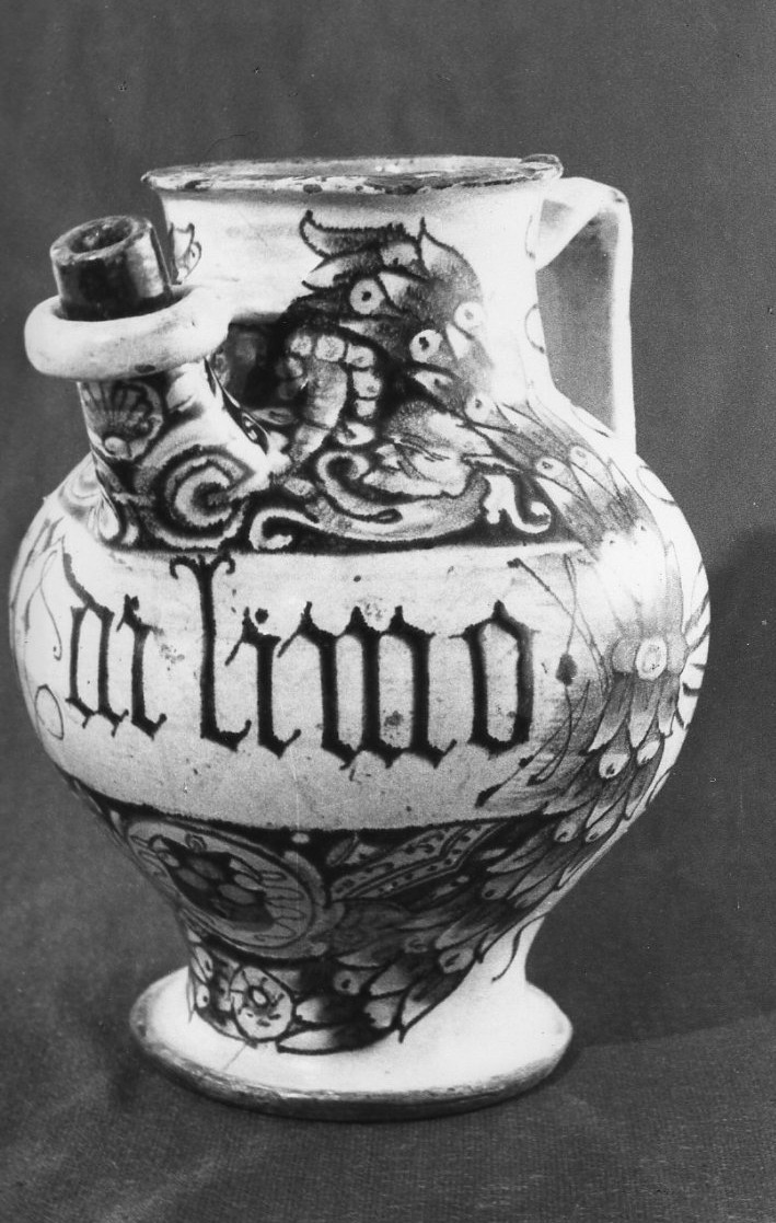 boccale, opera isolata - bottega italiana (secc. XVI/ XVII)