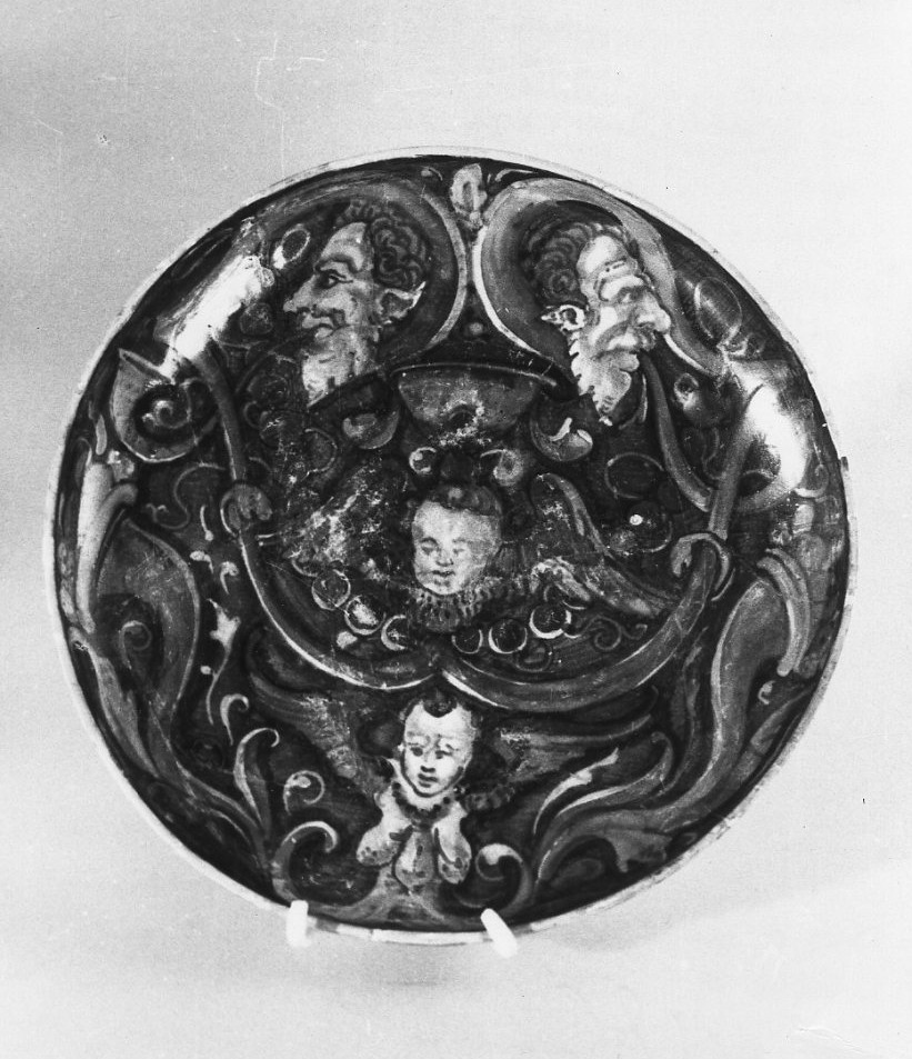 piatto da pompa, opera isolata di Andreoli Giorgio (sec. XVI)