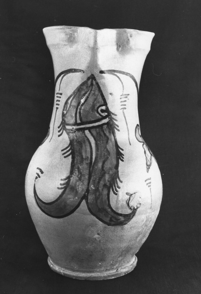 boccale, opera isolata - bottega Italia centrale (secc. XIV/ XV)