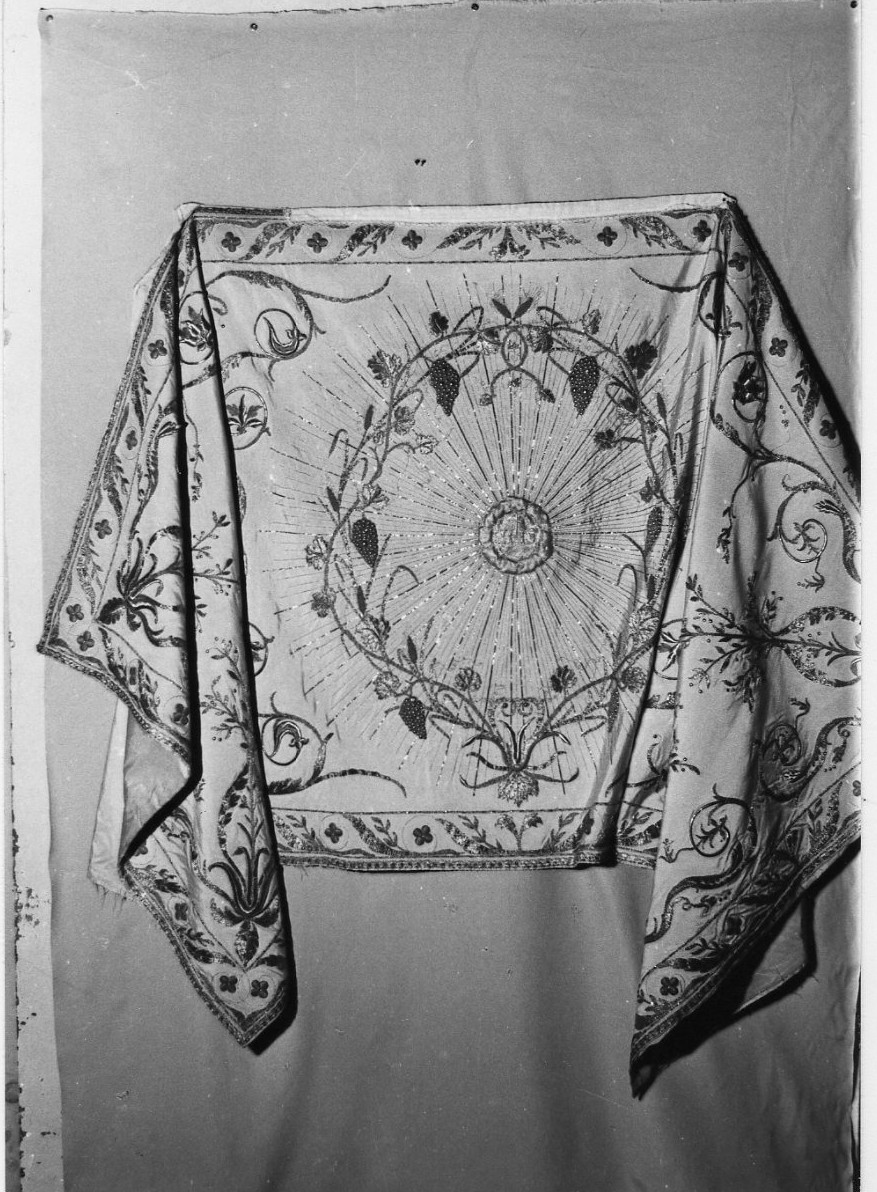 velo omerale, opera isolata - manifattura italiana (sec. XIX)