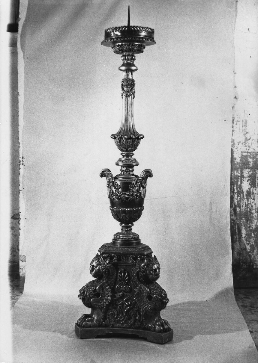 candeliere, insieme - bottega italiana (sec. XIX)