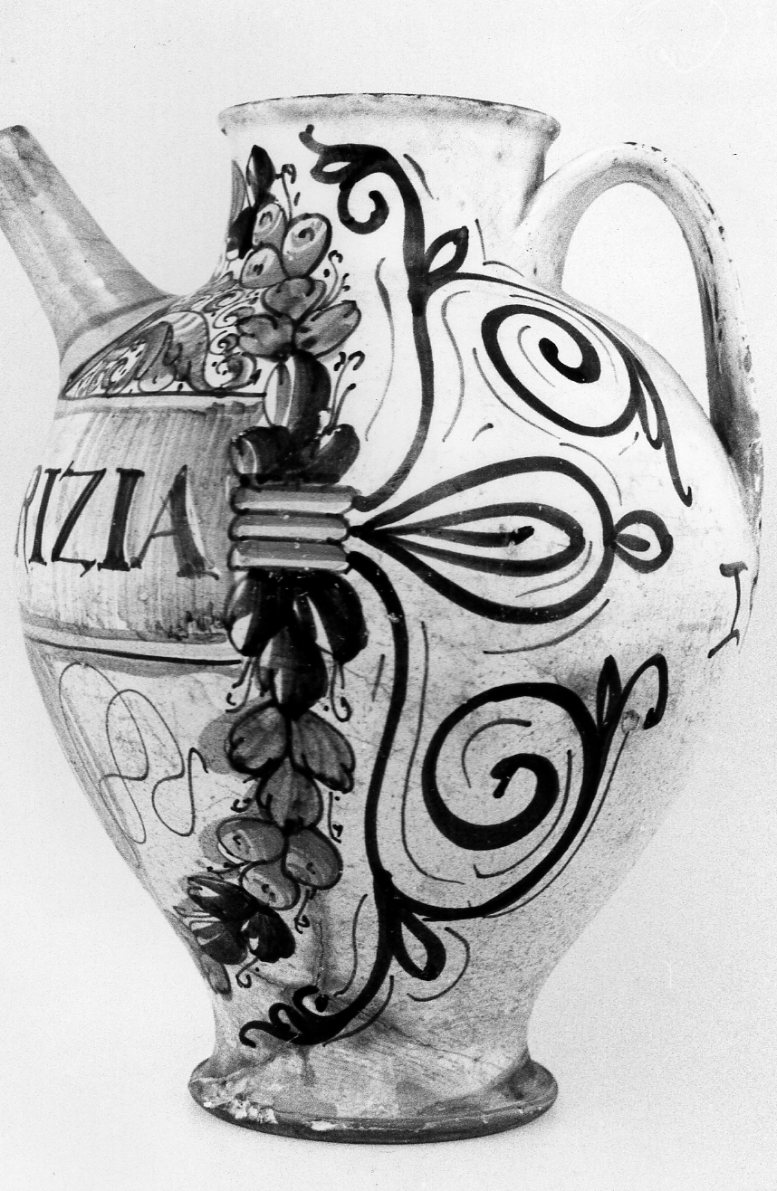 brocca, opera isolata - bottega Italia meridionale (sec. XVI)