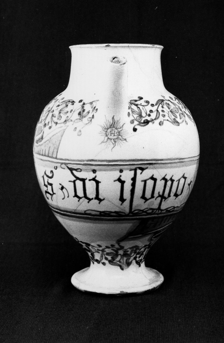 brocca, opera isolata - bottega faentina (sec. XVIII)