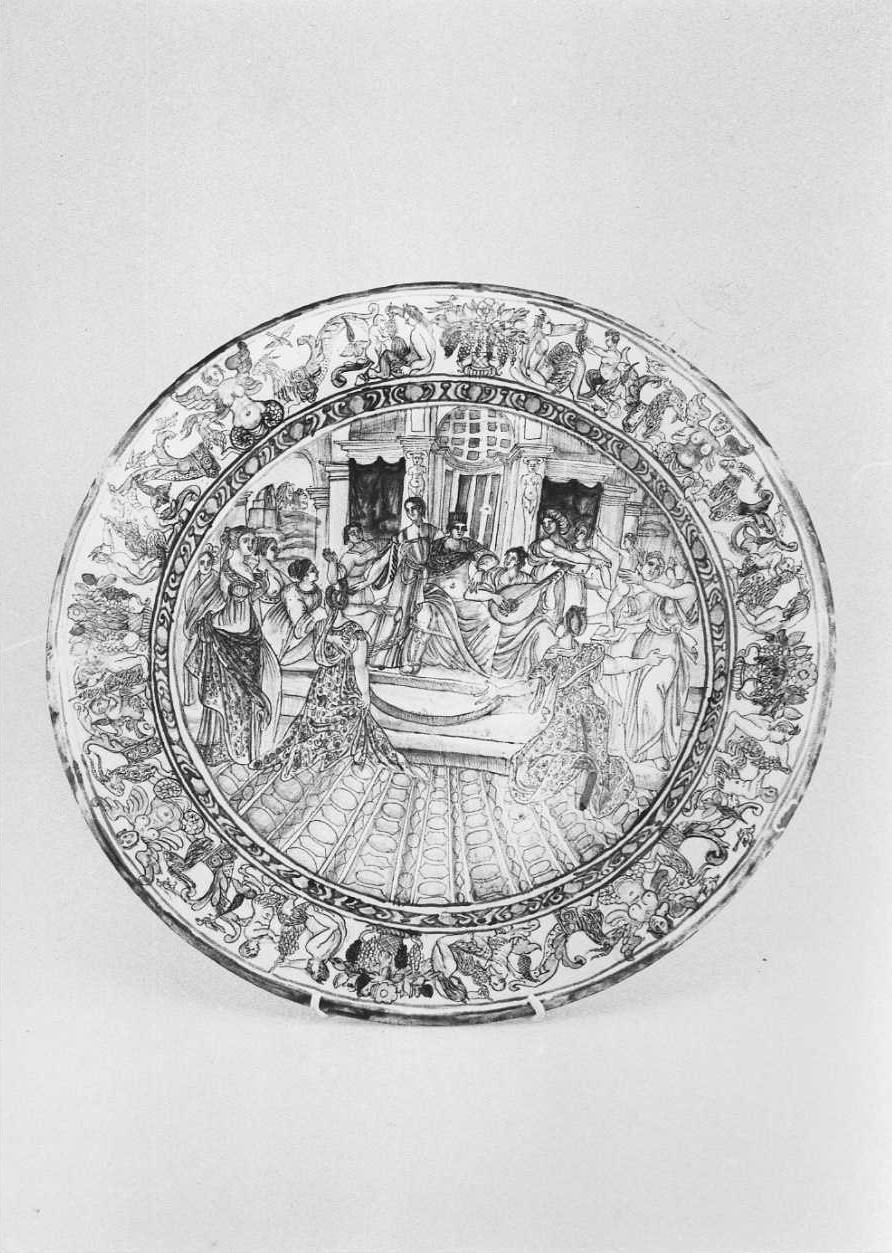 piatto, opera isolata - bottega di Castelli (prima metà sec. XVI)