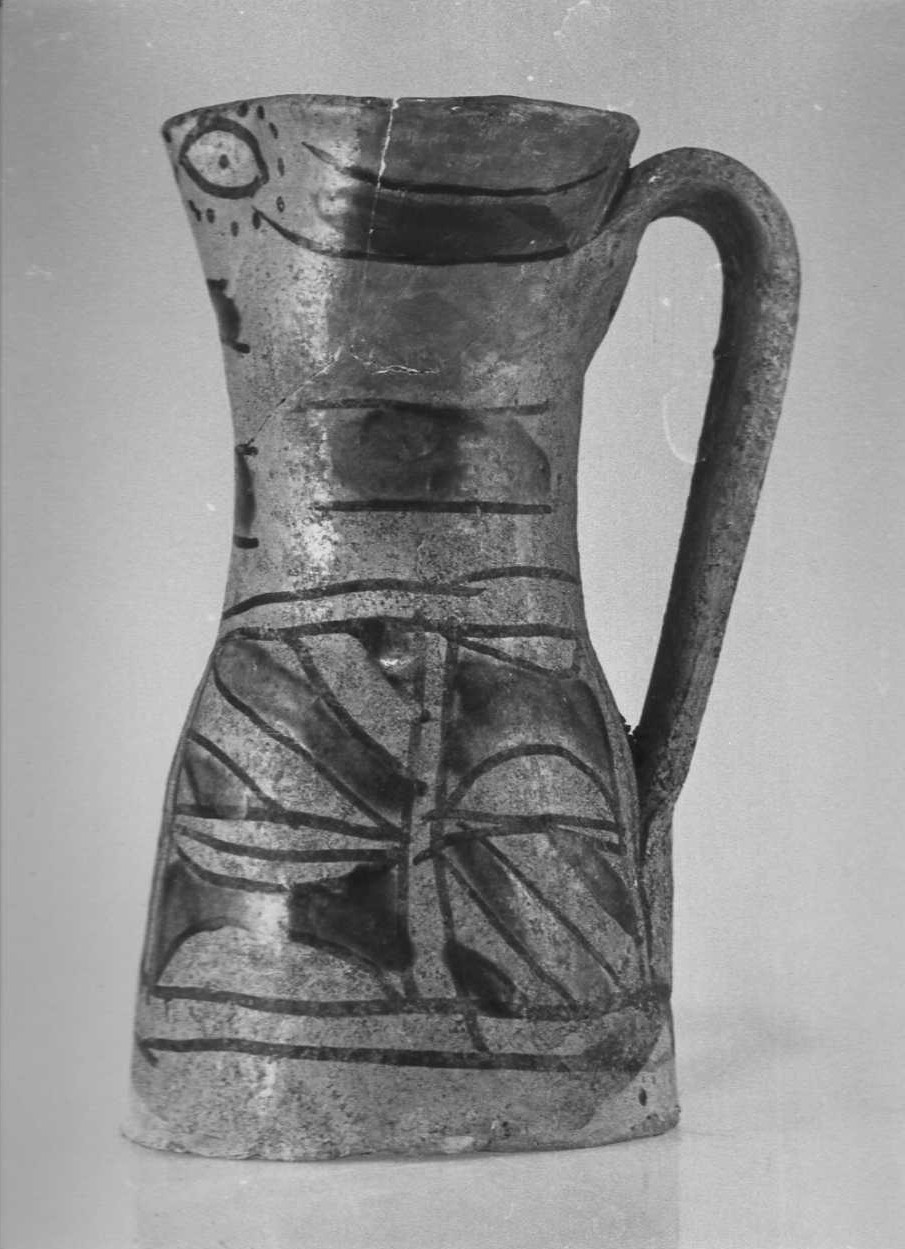 boccale, opera isolata - bottega Italia centrale (inizio sec. XIV)