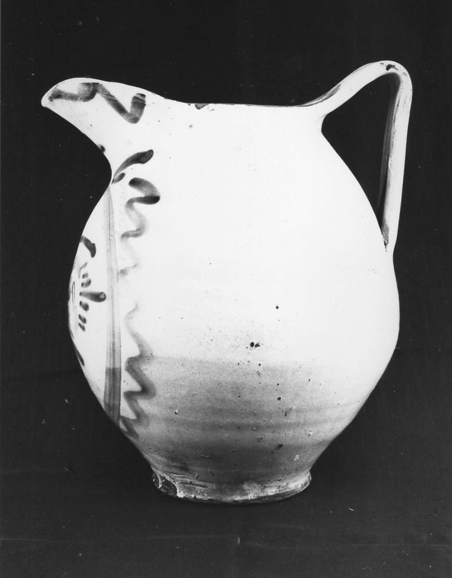 brocca, opera isolata - bottega derutese (sec. XVII)