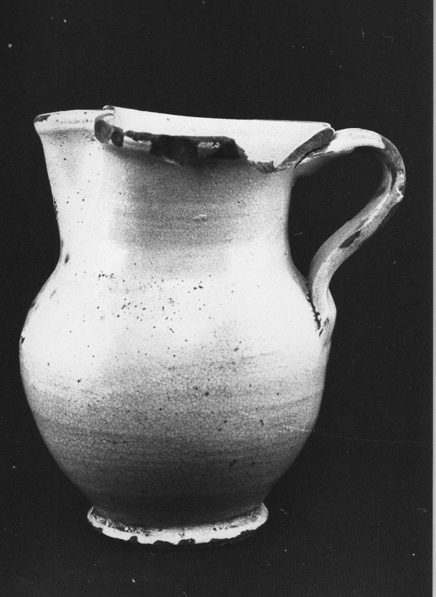 boccale, opera isolata - bottega derutese (sec. XIX)