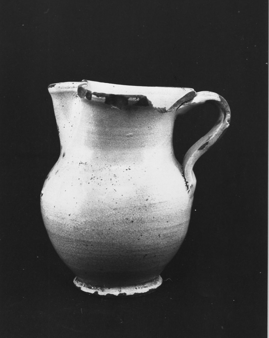 boccale, opera isolata - bottega derutese (sec. XIX)