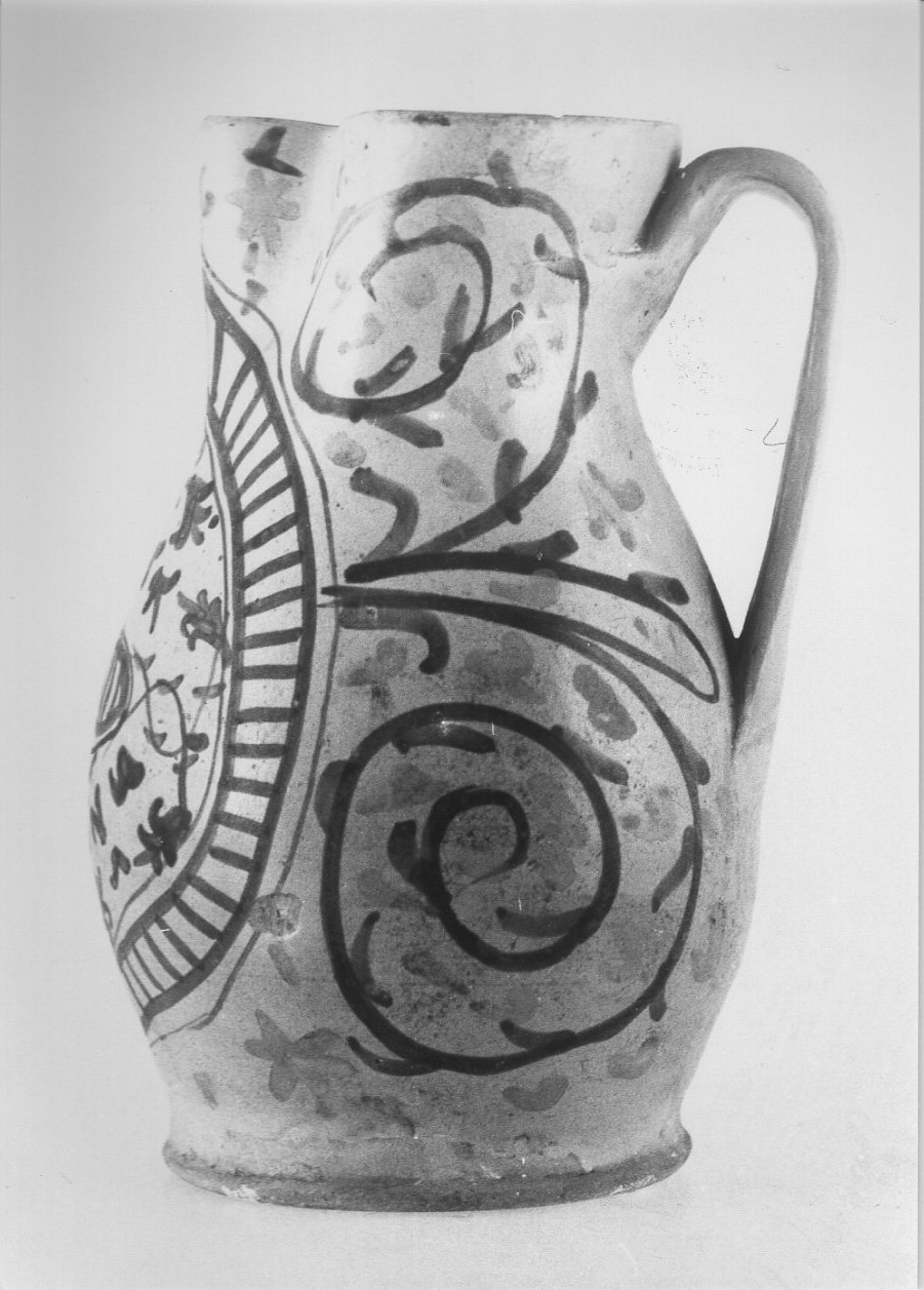 boccale, opera isolata - bottega Italia centrale (fine/inizio secc. XVI/ XVII)