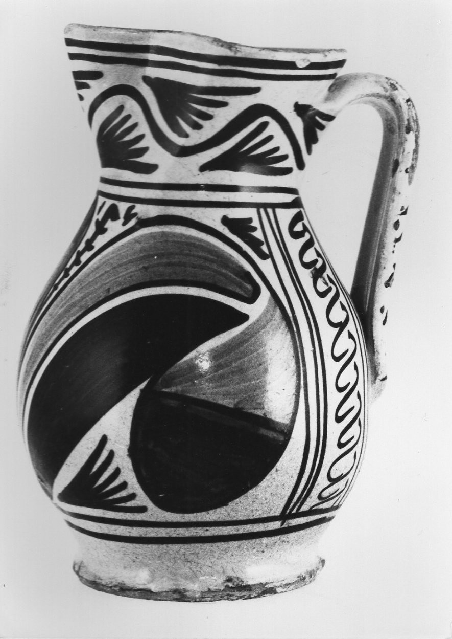 boccale, opera isolata - bottega faentina (sec. XV)