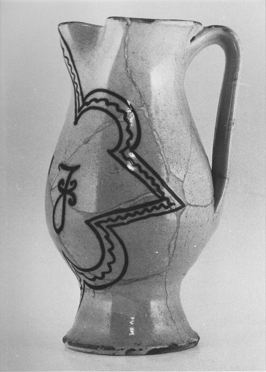 boccale, opera isolata - bottega faentina (prima metà sec. XV)