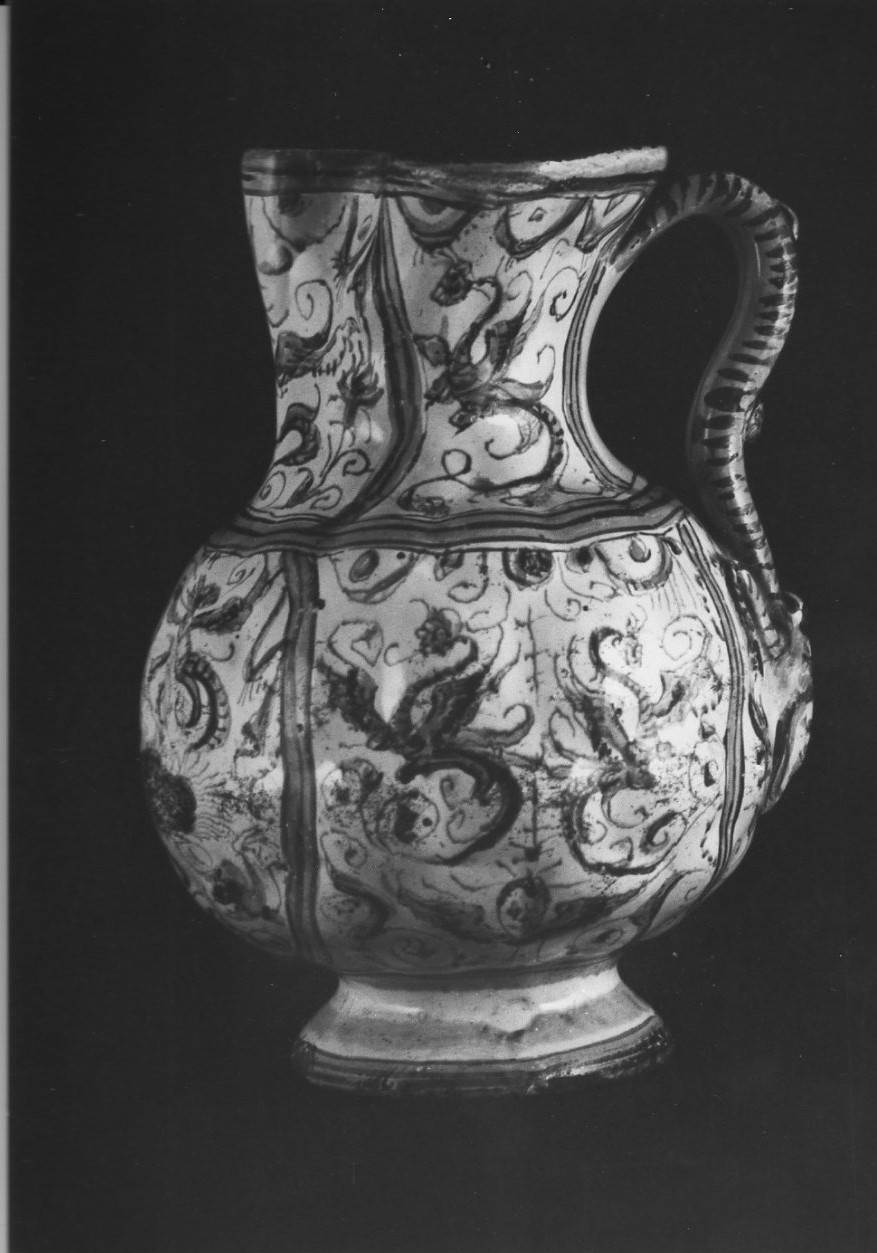 boccale, opera isolata - bottega urbinate (fine/inizio secc. XVI/ XVII)