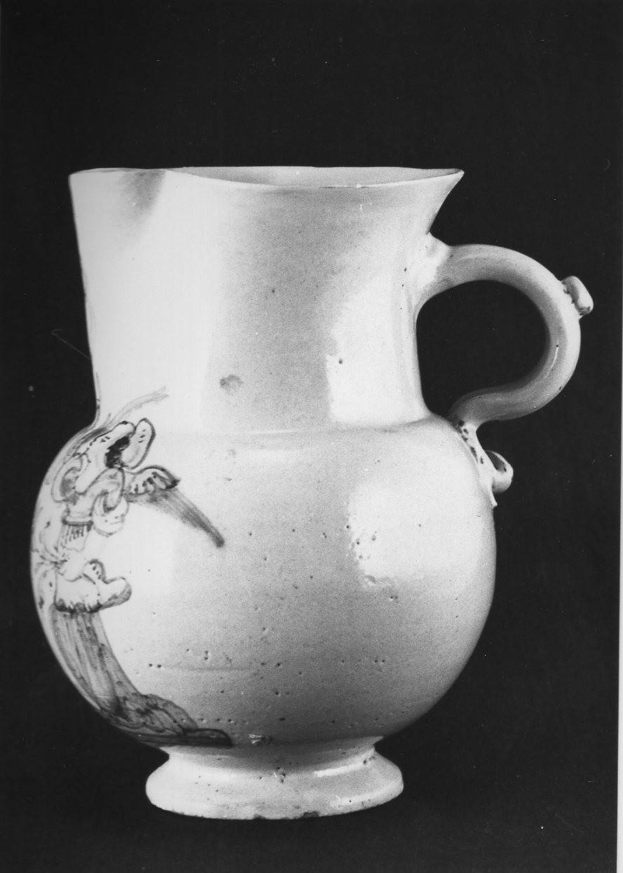 boccale, opera isolata - bottega derutese (fine/inizio secc. XVI/ XVII)