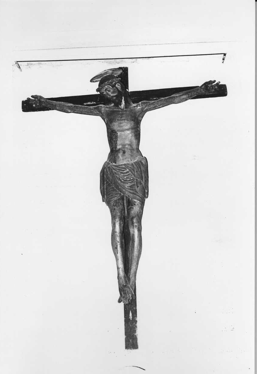 Cristo crocifisso (crocifisso, opera isolata) - bottega Italia centrale (prima metà sec. XVI)